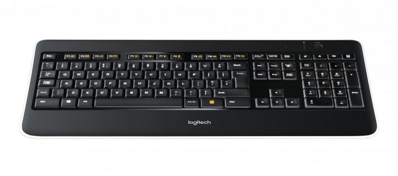 Teclado Francés AZERTY Belga Logitech Wireless Illuminated Keyboard K800 NLB 2.4GHZ NSEA