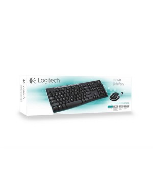 Teclado + Raton Ingles UK Logitech Wireless Combo MK270 Keyboard +Mouse English