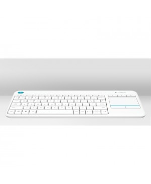 Teclado Aleman Logitech Wireless Touch Keyboard K400 Plus WHITE DEU CENTRAL