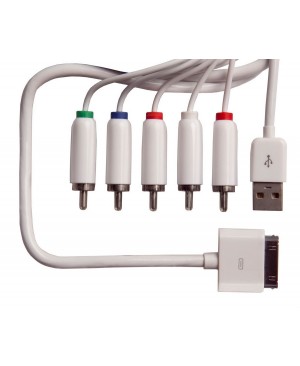 Av component cable con USB 2.0 para IPOD/ IPHONE / IPAD
