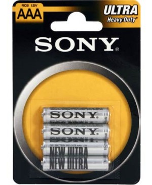 Sony 4PCS BLLIST ZINK-CHLORID 4PCS PILAS AAA