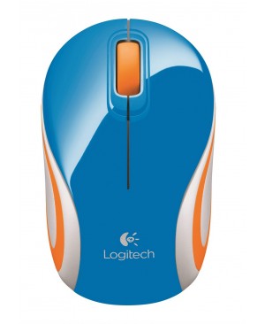 Raton Logitech Wireless Mini Mouse M187 ideal Portátil AZUL