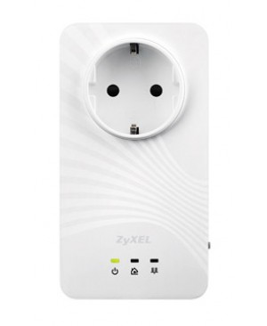 ZyXEL PLA5215 600 Mbps Powerline Gigabit Pass-thru Ethernet Adapter starter kit