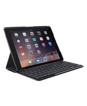 Teclado Logitech Alemán SLIM FOLIO Bluetooth keyboard for iPad (5th generation) CARBON BLACK DEU BT