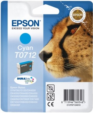 Tinta Epson CYAN T0712 LEOPARDO Caducado
