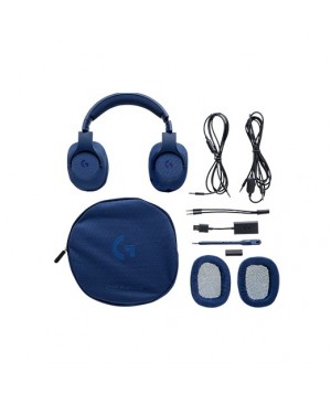 Logitech G433 Auriculares con micrófono y cable gaming (Surround PC Xbox One PS4 Switch) AZUL 3.5
